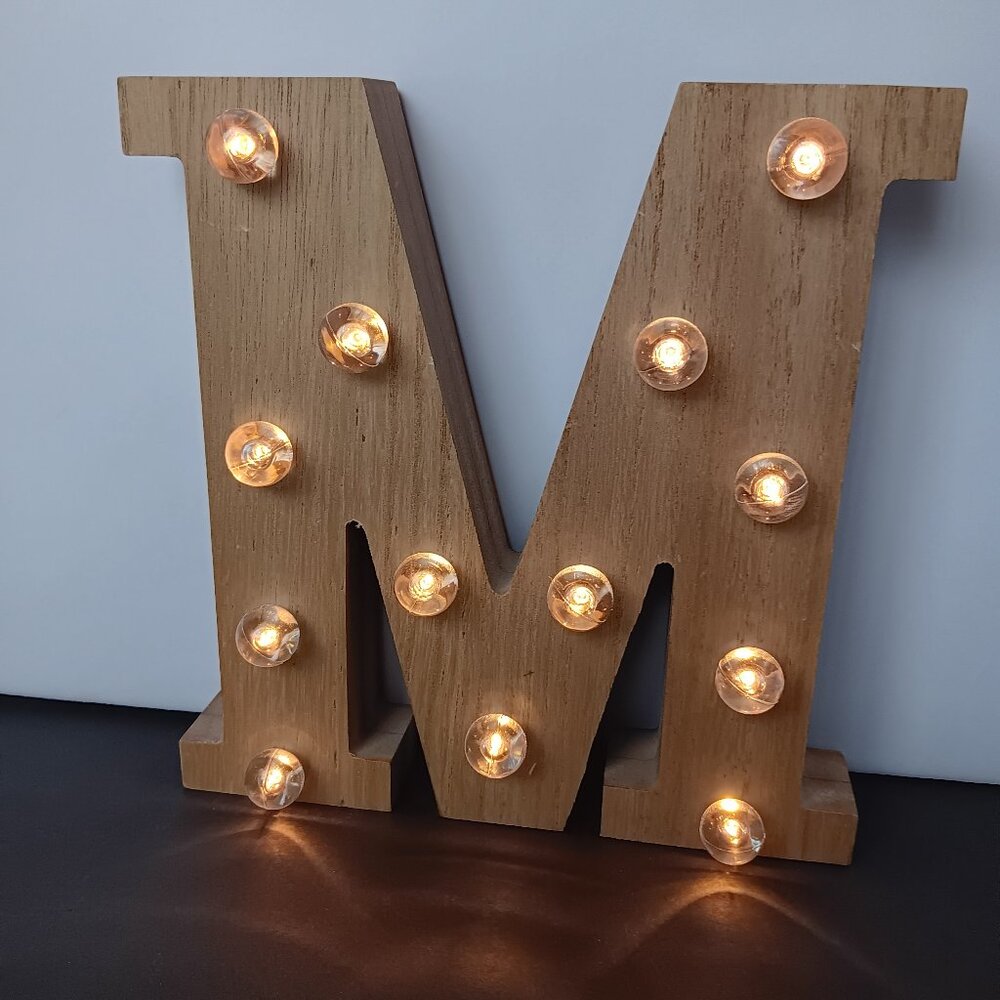 Lighted Letter "M"